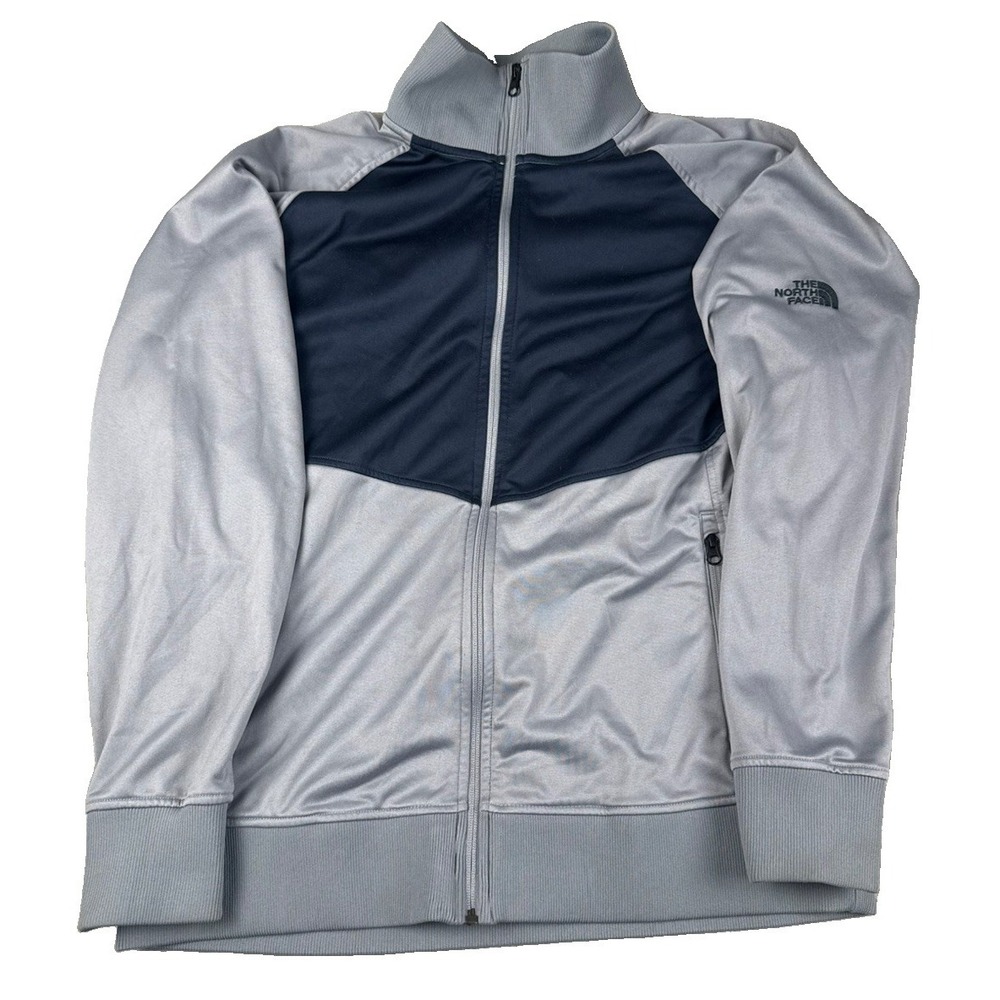The North Face Jacket Mens XL Gray Navy Full Zip Track Jacket NF0A3SEW